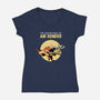 The Adventures Of Air Bender-Womens-V-Neck-Tee-joerawks