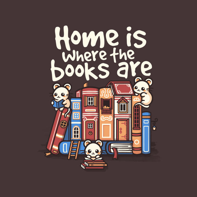 Home Is Where The Books Are-Unisex-Crew Neck-Sweatshirt-NemiMakeit