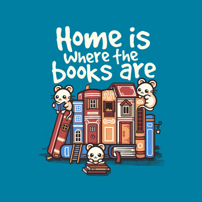 Home Is Where The Books Are-None-Drawstring-Bag-NemiMakeit