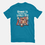 Home Is Where The Books Are-Womens-Basic-Tee-NemiMakeit