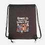 Home Is Where The Books Are-None-Drawstring-Bag-NemiMakeit