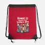 Home Is Where The Books Are-None-Drawstring-Bag-NemiMakeit