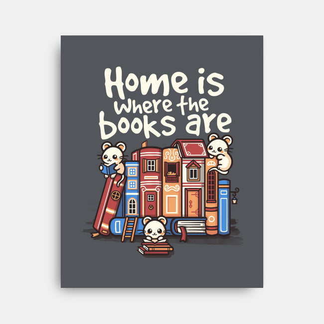 Home Is Where The Books Are-None-Stretched-Canvas-NemiMakeit