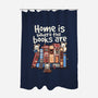 Home Is Where The Books Are-None-Polyester-Shower Curtain-NemiMakeit