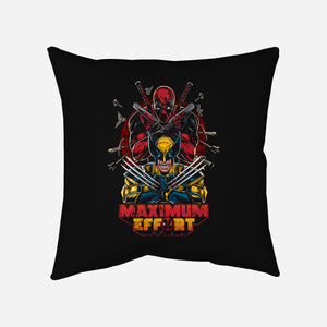 Maximum Effort Friends-None-Removable Cover-Throw Pillow-Knegosfield