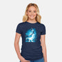 Raptor Fossil-Womens-Fitted-Tee-Vallina84