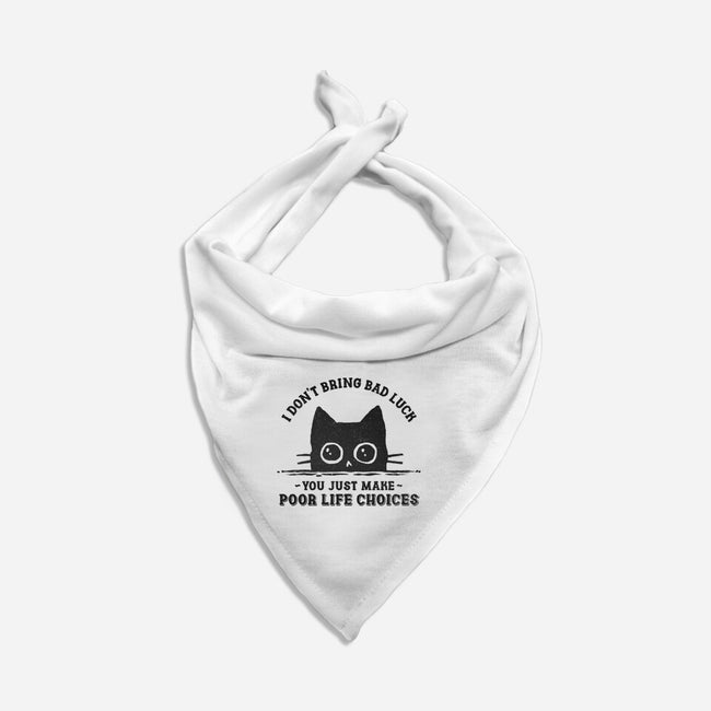 Poor Life Choices-Dog-Bandana-Pet Collar-kg07