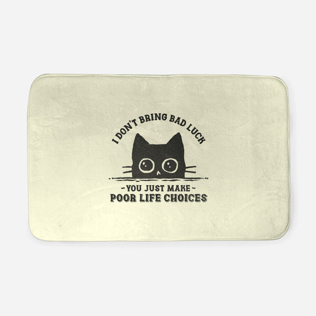 Poor Life Choices-None-Memory Foam-Bath Mat-kg07