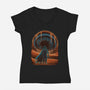 Welcome To Arrakis-Womens-V-Neck-Tee-rmatix