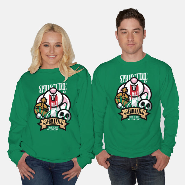 Spring Killer Rabbit-Unisex-Crew Neck-Sweatshirt-jrberger