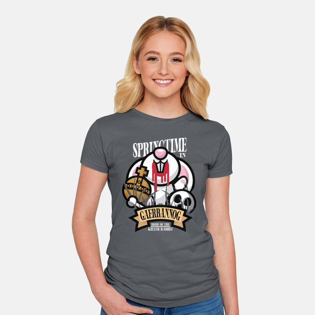 Spring Killer Rabbit-Womens-Fitted-Tee-jrberger