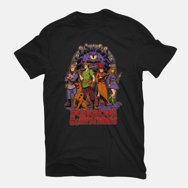 Dungeons And Mysteries-Unisex-Basic-Tee-Studio Mootant