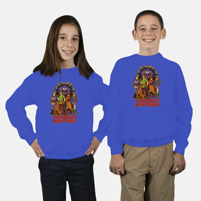 Dungeons And Mysteries-Youth-Crew Neck-Sweatshirt-Studio Mootant