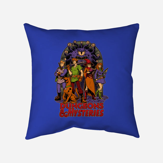 Dungeons And Mysteries-None-Removable Cover-Throw Pillow-Studio Mootant