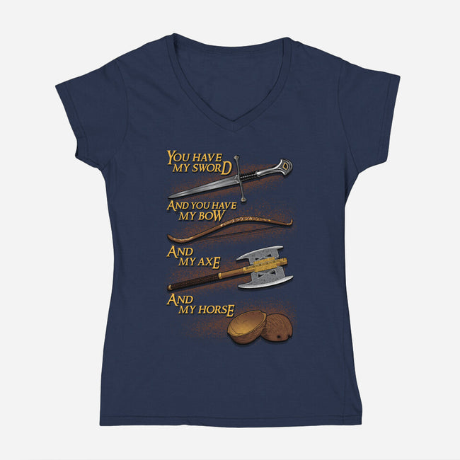 You Have My-Womens-V-Neck-Tee-Tronyx79