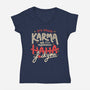 It's Called Karma-Womens-V-Neck-Tee-tobefonseca