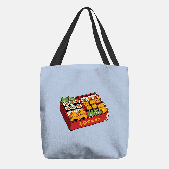 Purrfect Bento Kawaii Cats-None-Basic Tote-Bag-tobefonseca