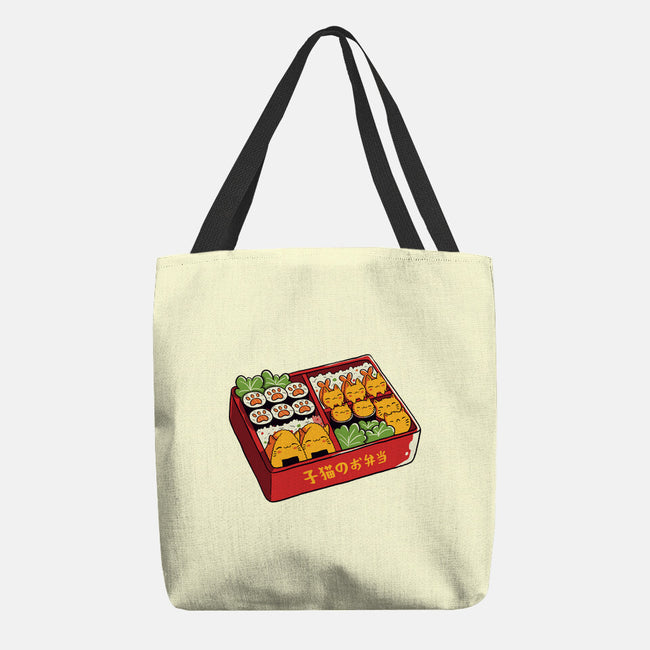 Purrfect Bento Kawaii Cats-None-Basic Tote-Bag-tobefonseca