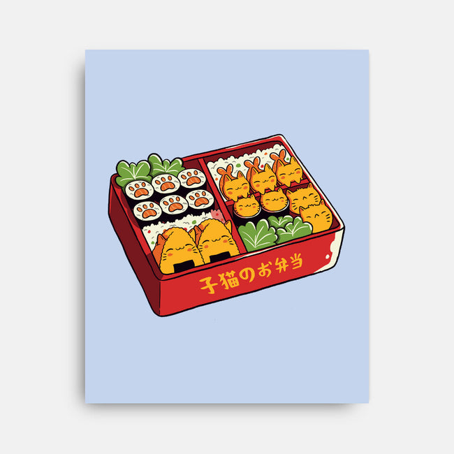 Purrfect Bento Kawaii Cats-None-Stretched-Canvas-tobefonseca