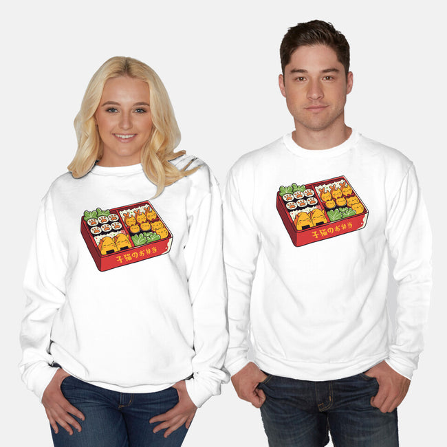 Purrfect Bento Kawaii Cats-Unisex-Crew Neck-Sweatshirt-tobefonseca