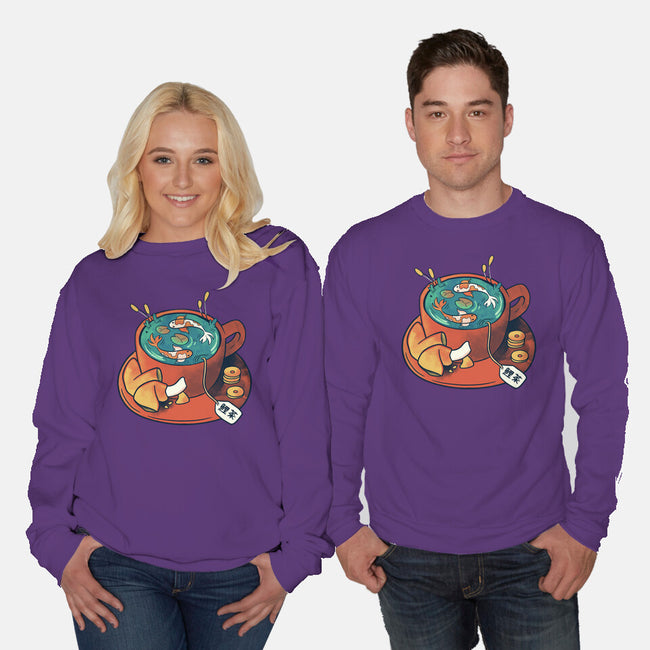 Koi Tea Zen Break-Unisex-Crew Neck-Sweatshirt-tobefonseca