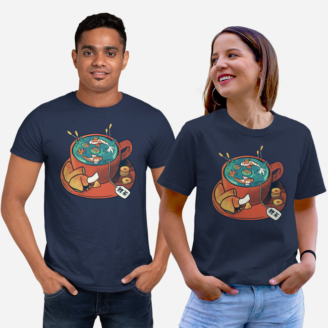 Koi Tea Zen Break-Unisex-Basic-Tee-tobefonseca