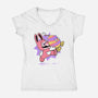 Super Easter Egg-Womens-V-Neck-Tee-naomori