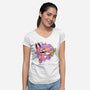 Super Easter Egg-Womens-V-Neck-Tee-naomori