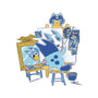Bluey Portrait-Unisex-Kitchen-Apron-naomori