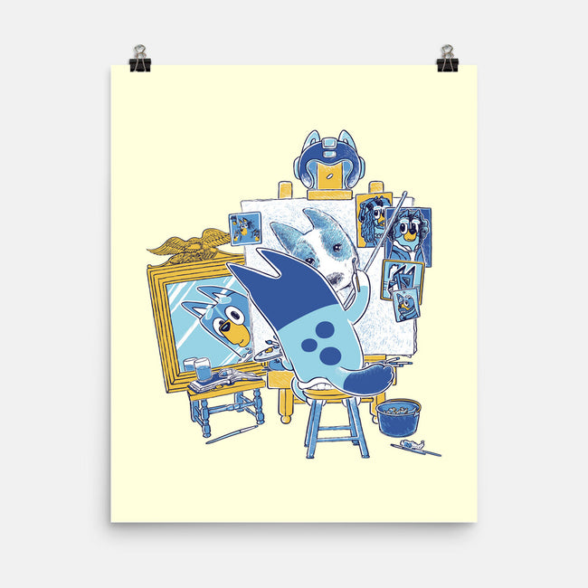 Bluey Portrait-None-Matte-Poster-naomori