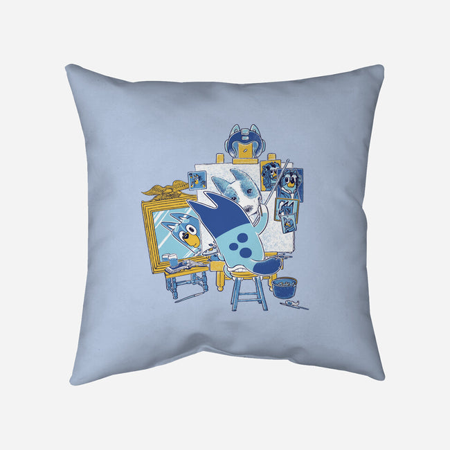 Bluey Portrait-None-Removable Cover-Throw Pillow-naomori