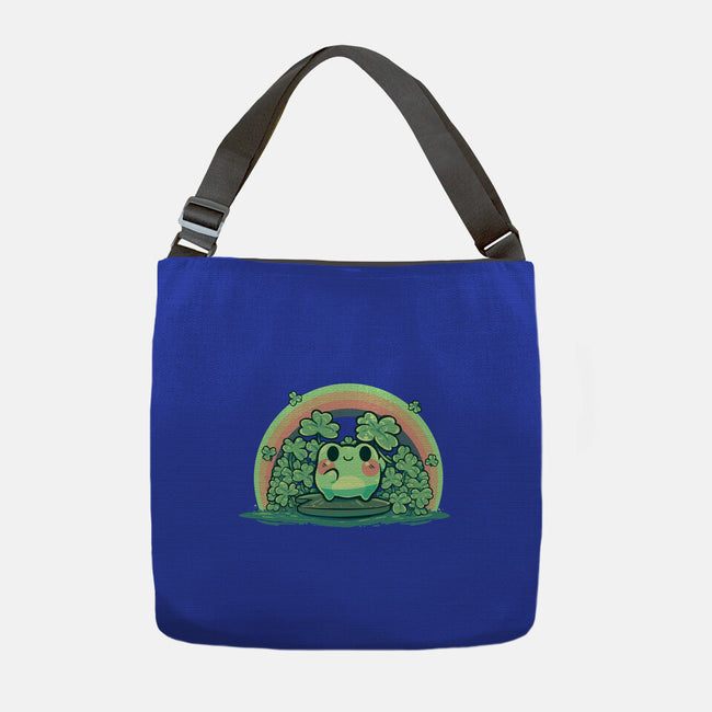 Lucky Little Frog-None-Adjustable Tote-Bag-TechraNova