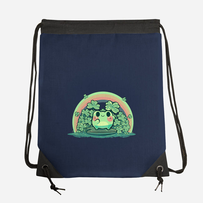 Lucky Little Frog-None-Drawstring-Bag-TechraNova