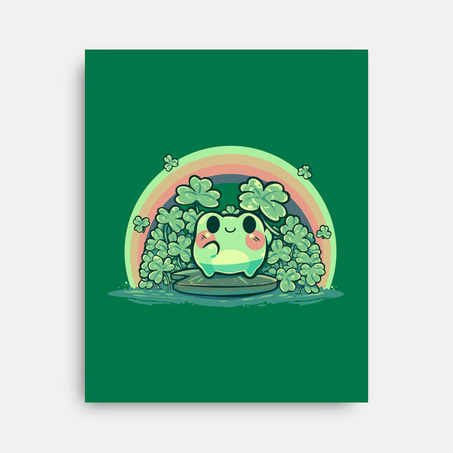 Lucky Little Frog-None-Stretched-Canvas-TechraNova