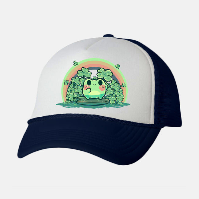 Lucky Little Frog-Unisex-Trucker-Hat-TechraNova