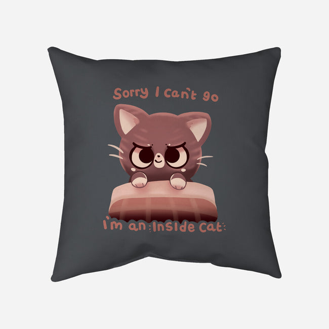 Inside Cat-None-Non-Removable Cover w Insert-Throw Pillow-TechraNova