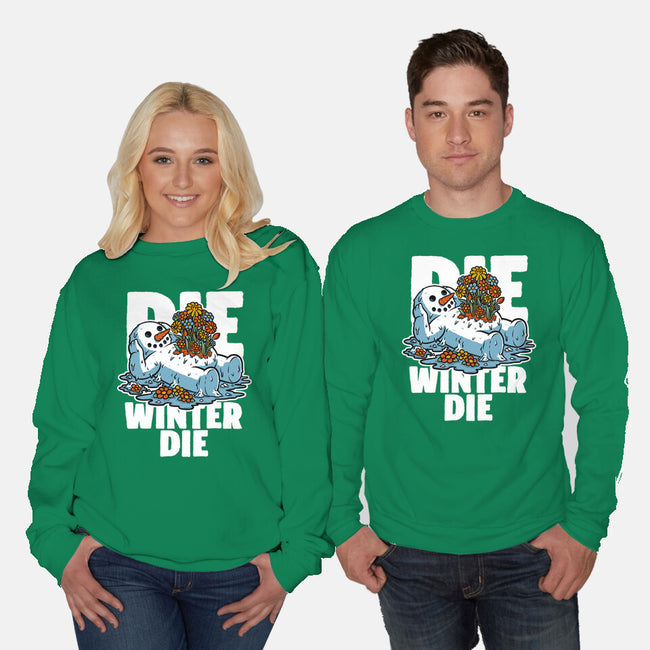 Snowman Spring-Unisex-Crew Neck-Sweatshirt-Studio Mootant