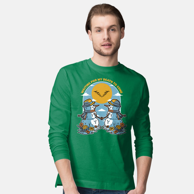 Snowman Irony Spring-Mens-Long Sleeved-Tee-Studio Mootant