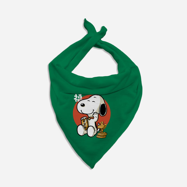 Luck Money Beagle-Dog-Bandana-Pet Collar-Studio Mootant