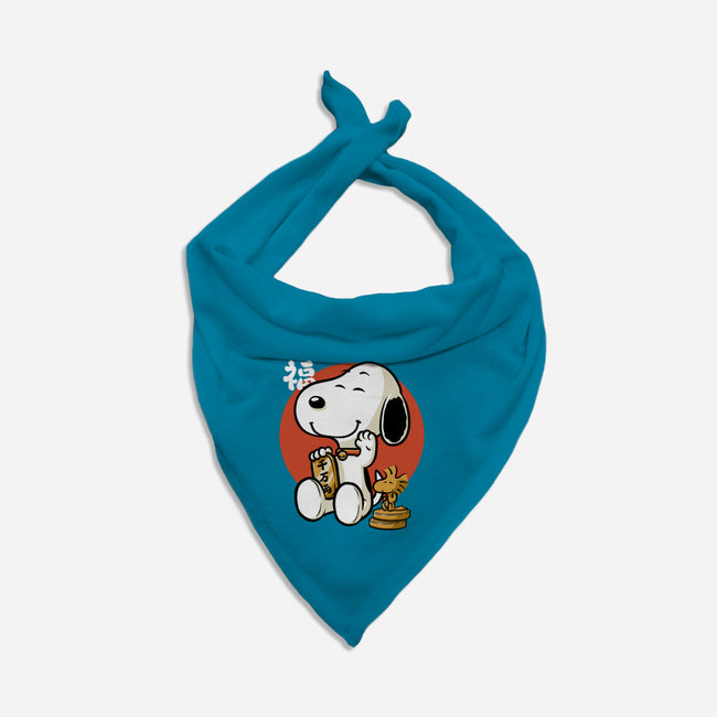 Luck Money Beagle-Dog-Bandana-Pet Collar-Studio Mootant