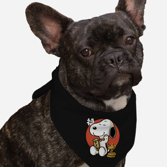 Luck Money Beagle-Dog-Bandana-Pet Collar-Studio Mootant