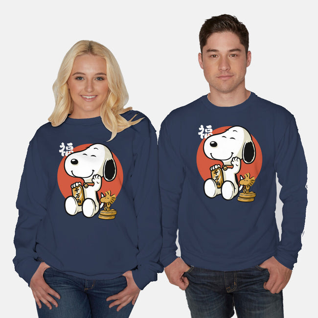 Luck Money Beagle-Unisex-Crew Neck-Sweatshirt-Studio Mootant