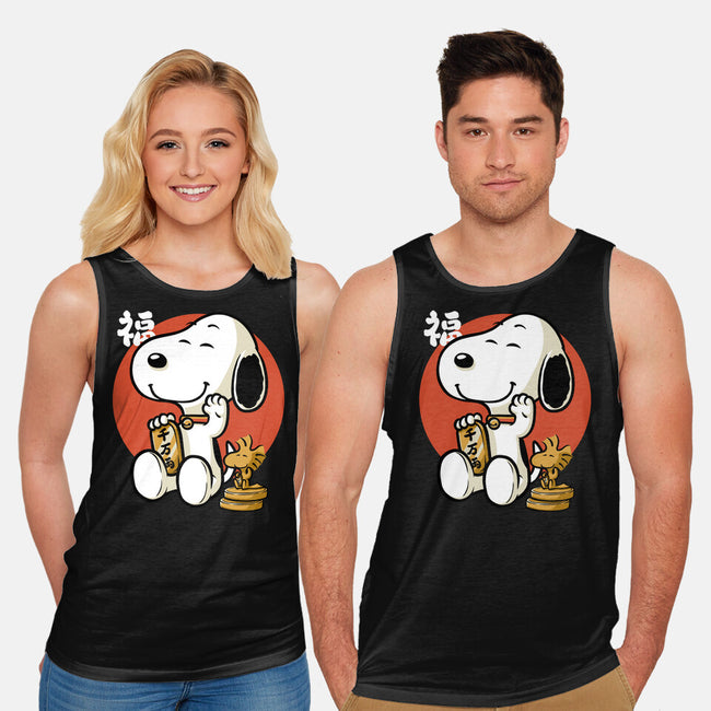 Luck Money Beagle-Unisex-Basic-Tank-Studio Mootant