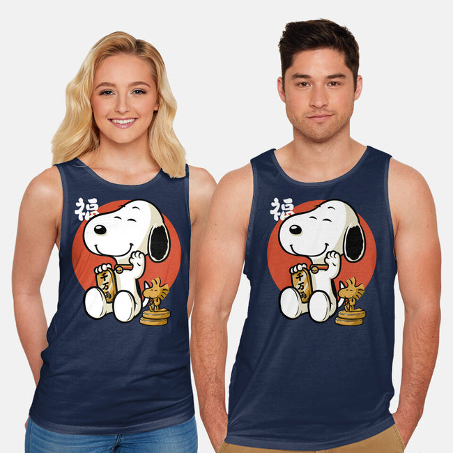 Luck Money Beagle-Unisex-Basic-Tank-Studio Mootant