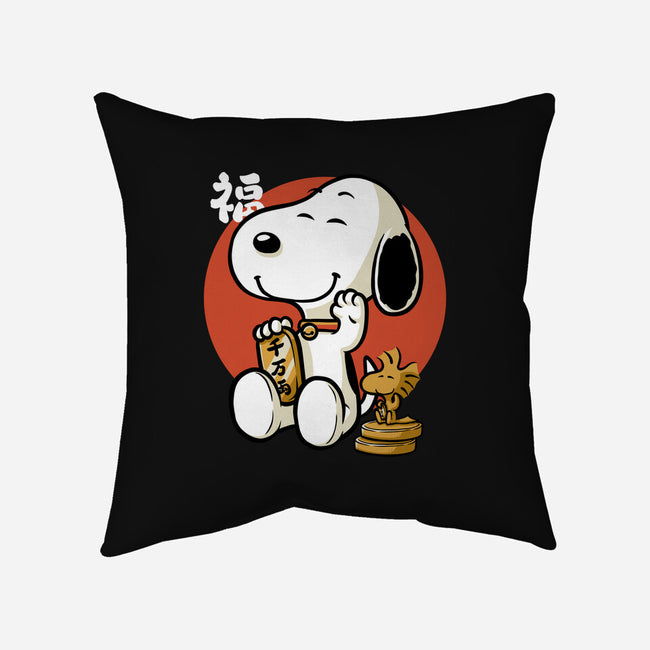 Luck Money Beagle-None-Removable Cover-Throw Pillow-Studio Mootant