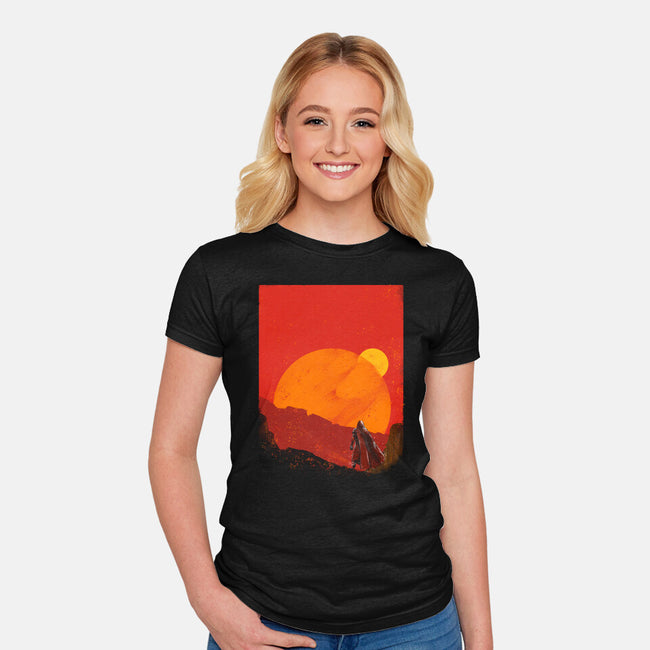 The Spice Hunter-Womens-Fitted-Tee-kharmazero