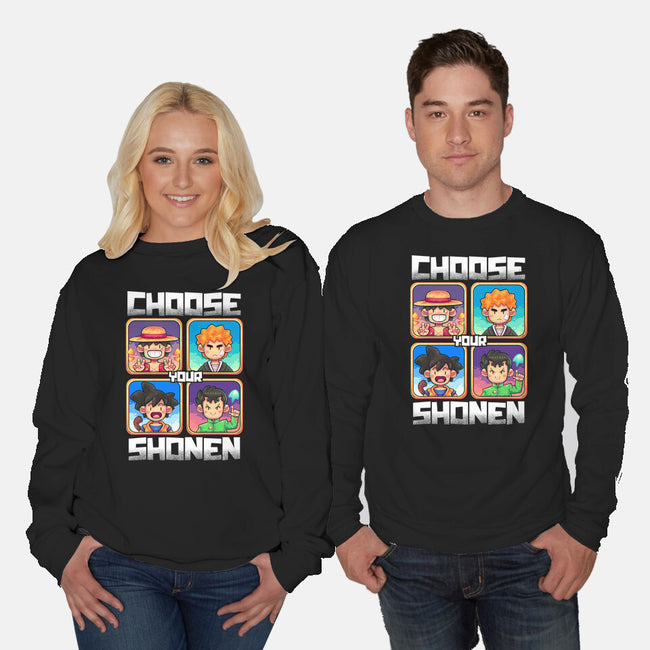 Choose Your Shonen-Unisex-Crew Neck-Sweatshirt-2DFeer