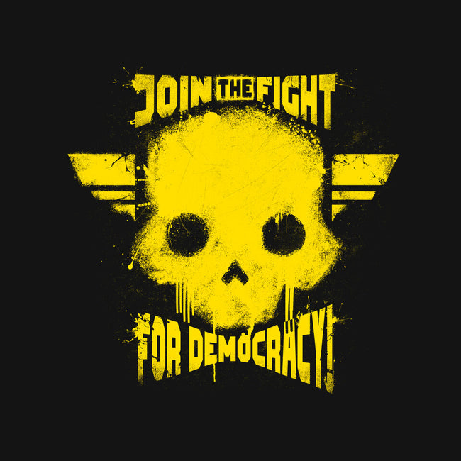 Join The Fight Democracy-None-Stretched-Canvas-rocketman_art
