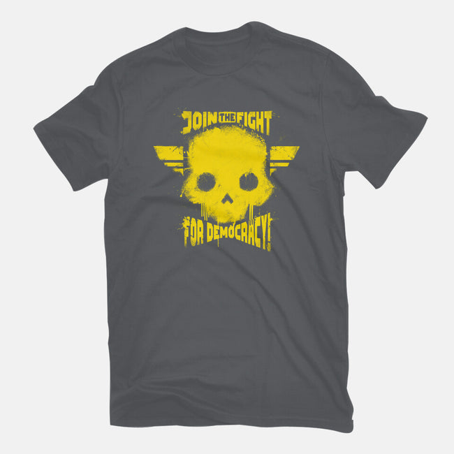 Join The Fight Democracy-Womens-Basic-Tee-rocketman_art