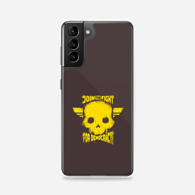 Join The Fight Democracy-Samsung-Snap-Phone Case-rocketman_art